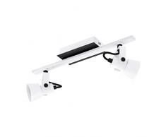 EGLO 97372 Spot, Acier, GU10, 5 W, Blanc/Noir