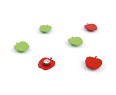 Trendform â Bloc Assorties Populaire Forme Bureau Magnets-10.73 (lot daccessoires de Maison), Rouge/Vert, 3.5 x 15.5 x 1 cm