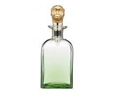 BarCraft BCMONKEYDEC Carafe en verre avec bouchon en laiton Singe 900 millilitres
