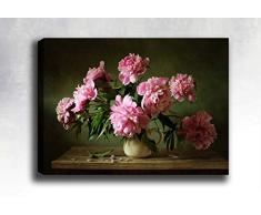 Bonamaison Peinture sur toile, multicolore, 70 x 100 cm - Conçu et fabriqué en Turquie