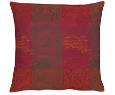 Apelt Housse de Coussin, Polyester, Bordeaux, 40 x 40 cm