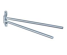 Haceka 1115793 Porte Serviette IXI tournant, Acier Inoxydable, Argent, 30 x 10 x 10 cm