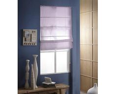 MADECOSTORE Store Bateau Tamisant Base Droite - Figue - L50 x H180cm - Mécanisme autobloquant