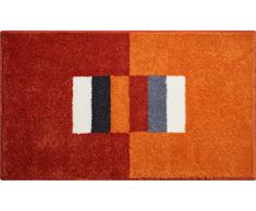 Linea Due CAPRICIO Tapis de Bain, Polyacrylique Supersoft, Orange, 80 x 150 cm
