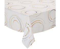 CALITEX Nappe Festive Fusan, Ivoire, 140 x 350 cm