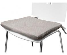 Soleil dOcre 005562 Snake Galette de Chaise Polyester Ecru 40 x 40 x 3 cm