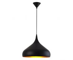 Aluminor NORMA S N Suspension, Métal, E27, Noir