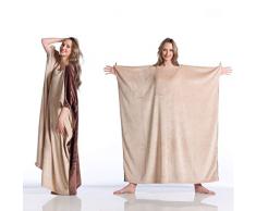 Kanguru Marron, Couverture Polaire Douce Portable Momonga, 120x120 cm Taille Unique, Polyester