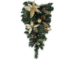 WeRChristmas Guirlande de Noël en Forme de Goutte Doré 60 cm
