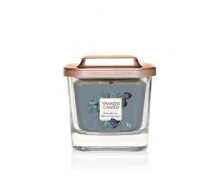 Yankee Candle Elevation Collection avec Couvercle de Plate-forme Petite Bougie CarrÃ©e Ã 1 MÃ¨che, Dark Berries