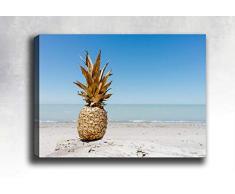 Bonamaison Peinture sur toile, multicolore, 40 x 60 cm - Conçu et fabriqué en Turquie