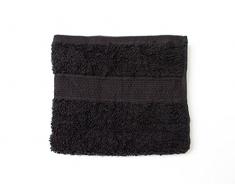 Soleil dOcre 431043 Serviette de Toilette Coton Noir 50x90 cm