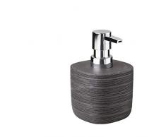 TATAY 6350200 Distributeur de Savon Liquide, Polyrésine, Noir, 8,9 x 8,9 x 12,9 cm