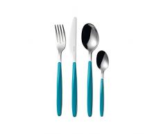 Guzzini 110700138 MENAGERE 24 Pieces My Fusion, ABS et Acier Inoxydable AISI 304/13, Matt Blue, 16,8 x 7,5 x 25,5 cm