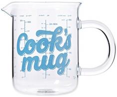 thumbs Up! - Cooks Mug - Verre borosilicate de conception dun gobelet graduÃ© - avec Ã©chelle de mesure - 500ml - 1001700
