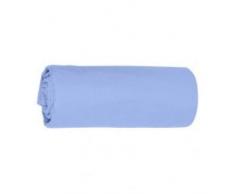 Vent Du Sud Drap Housse Uni en Coton Percale, Topaze, 200x160 cm