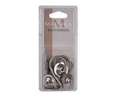 Madura Anneaux-fix pour Tringle Ã rideaux ALMA Gris Acier 2,9 cm