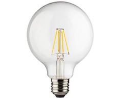 MÃ¼ller-Licht 400202Â A + +, rÃ©tro lampe LED Mini Globe remplace 75Â W, verre, 8Â W, E27, Blanc, 9,5Â x 9,5Â x 14Â cm