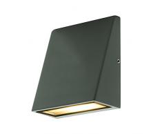 Luceco Applique murale extérieure lED décoratif, 3 W, ardoise, 11 x 9,5 x 5,2 cm