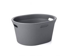TATAY Baobab - Panier à Linge 35 Gris