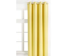 Soleil docre Rideau ÃÂ Oeillets OCCULTANT Jaune 135X250 cm, Polyester
