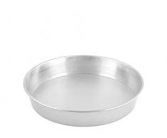 HABI Moule Moule à Tarte Haut, Aluminium, Gris, 28 x 28 x 6 cm