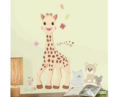 Thedecofactory 539107 Stickers Sophie LA Girafe GÃANT ROOMMATES REPOSITIONNABLES (92X40CM), Vinyle, Multicolore, 104 x 46 x 0,1 cm