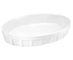 Porcelaine de Reussy 243126GL Plat Ovale Blanc 26 x 19 x 5,5 cm
