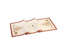 Villeroy & Boch - Winter Bakery Delight Chemin de Table Coton Satin, Chemin de Table pour DÃ©coration dambiance, Coton, Rouge, Multicolore, 50 x 150Â cm