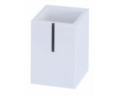 MSV 140357 Gobelet en polyresine Blanche, Poly résine/INOX, Blanc