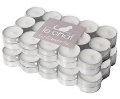 Le Chat 1201204 Lot de 2 packs de 30 bougies chauffe-plats blanc cassé/beige