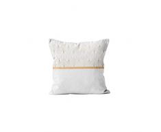 Soleil docre Luxury Coussin, Coton, Blanc, 40 x 40 cm