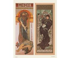 onthewall Art Nouveau Poster Art imprimé par Alphonse Mucha Medee