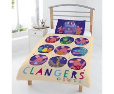 Parure de lit The Clangers avec housse de couette multicolore, enfant
