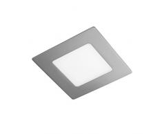 CristalRecord 02-107-06-181 - Spot downlight, LED extra-plat, carrÃ©, 6 W, lumiÃ¨re neutre, 4000Â° K, couleur grise