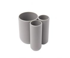 UMBRA Toothbrush Holder Touch. Porte-brosse à dents Touch. Plastique moulé. Coloris gris. Dimension 8.9x7.6x10.2cm