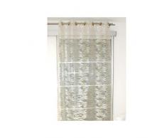 Soleil dOcre 033603 Python Voilage Jacquard à  Oeillets Polyester Taupe 140x250 cm