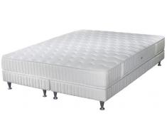 Simmons Barcelone Ensemble sommier + matelas ressorts ensachés garnissage Elivéa 160x200