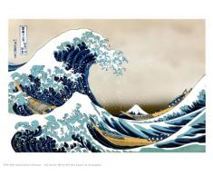 onthewall Hokusai la Grande Vague De Kanagawa Japonais Poster Art Print 40Â x 30Â cm (PDP 059)