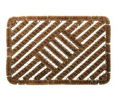 ID Mat Tapis Paillasson Coco, Acier, Beige, 40 x 60 cm