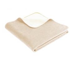 Bocasa by biederlack Plaid en Coton mélangé Crème 150 x 200 cm