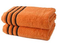 Lot de 2 Draps de Douche 70x140 cm 100% Coton - 550 GR/m2