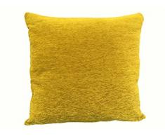Textiles Le CID Ronda C/14Â Housse de Coussin, Velours, Jaune Moutarde, 50Â x 25Â x 1Â cm