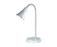 Reality, Lampe de table, Arras incl. 1 x LED,SMD,3,8 Watt,3000K,350 Lm. Plastique, Titane, Corps: Plastique, Titane Ã:11,5cm, H:47,0cm IP21,Interrupteur de cordon,Flexible