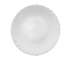 Bormioli Rocco 6181712Â Avant Assiette Creuse, 28Â cm, Verre Opale, Blanc