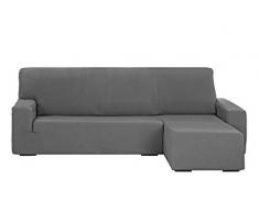 Martina Home Tunez Housse pour canapÃ© avec Chaise Longue 32Â x 17Â x 42Â cm Bras Droit Court (vu de Face) Tres Plazas Gris