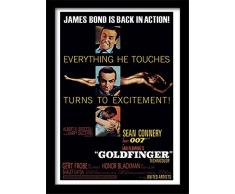 Pyramid International Poster imprimÃ© encadrÃ© James Bond Goldfinger Excitement