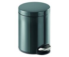 Durable 341058 Poubelle à Dite Silencieuse 5 litres 205 mm en Métal Peint Coloris Anthracite