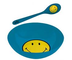 Zak Designs 6662-2301 Bol, mélamine, Bleu Aqua, 17,5 x 17,5 x 5,5 cm