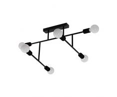 EGLO 98034 Plafonnier, Acier, E27, 40 W, Noir
